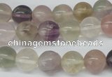 CRO381 15.5 inches 14mm round rainbow fluorite beads wholesale