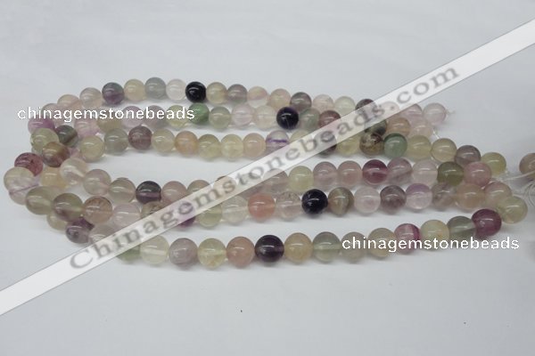 CRO381 15.5 inches 14mm round rainbow fluorite beads wholesale