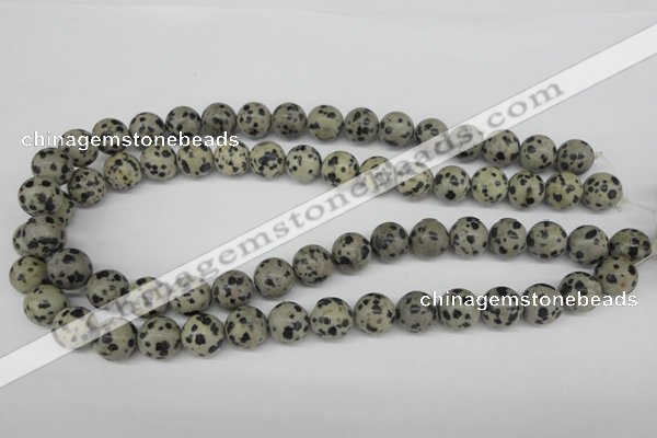 CRO385 15.5 inches 14mm round dalmatian jasper beads wholesale