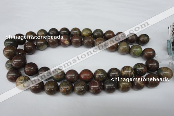 CRO402 15.5 inches 14mm round rainrow jasper beads wholesale