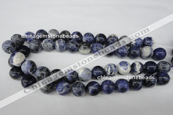 CRO405 15.5 inches 14mm round sodalite gemstone beads wholesale