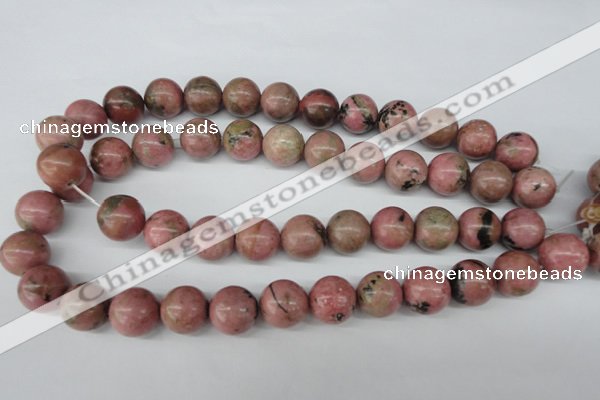 CRO427 15.5 inches 16mm round rhodochrosite beads wholesale