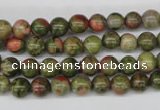 CRO45 15.5 inches 6mm round unakite gemstone beads wholesale