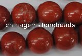 CRO483 15.5 inches 18mm round red jasper beads wholesale