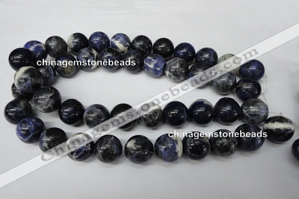 CRO488 15.5 inches 18mm round sodalite gemstone beads wholesale