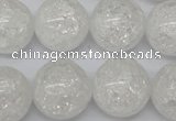 CRO497 15.5 inches 18mm round crack rock crystal beads wholesale