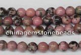 CRO51 15.5 inches 6mm round rhodonite gemstone beads wholesale