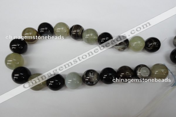 CRO532 15.5 inches 20mm round agate gemstone beads wholesale