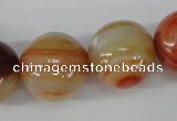 CRO533 15.5 inches 20mm round agate gemstone beads wholesale