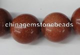 CRO543 15.5 inches 20mm round goldstone beads wholesale