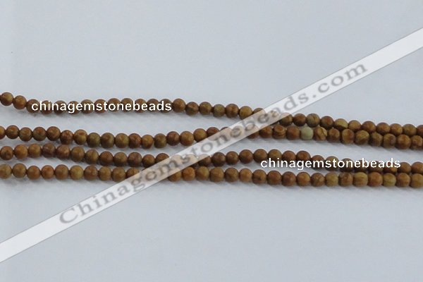 CRO551 15.5 inches 4mm round grain stone beads wholesale