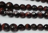 CRO708 15.5 inches 6mm – 14mm faceted round red tiger eye beads