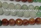 CRO722 15.5 inches 6mm – 14mm faceted round mixed candy jade beads