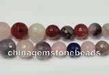 CRO728 15.5 inches 6mm – 14mm faceted round mixed gemstone beads