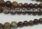 CRO735 15.5 inches 6mm – 14mm faceted round stripe jasper beads