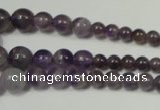 CRO755 15.5 inches 6mm – 14mm round amethyst beads wholesale