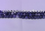 CRO801 15.5 inches 6mm round matte sodalite gemstone beads