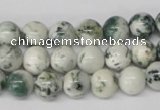 CRO81 15.5 inches 8mm round tree agate gemstone beads wholesale