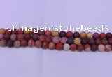 CRO820 15.5 inches 4mm round matte mookaite beads