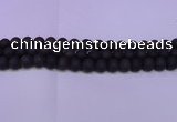CRO843 15.5 inches 10mm round matte smoky quartz beads