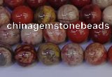 CRO872 15.5 inches 8mm round red porcelain beads wholesale