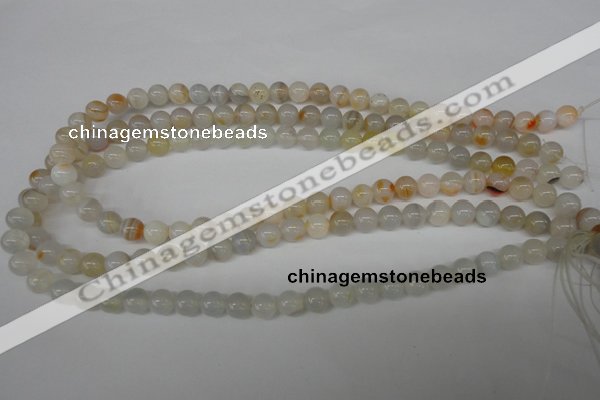 CRO88 15.5 inches 8mm round agate gemstone beads wholesale