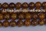 CRO880 15.5 inches 4mm round elephant blood stone beads