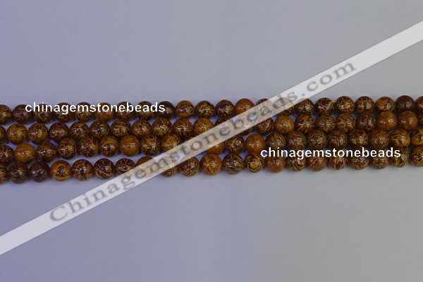 CRO881 15.5 inches 6mm round elephant blood stone beads