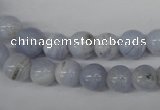 CRO89 15.5 inches 8mm round blue lace agate beads wholesale