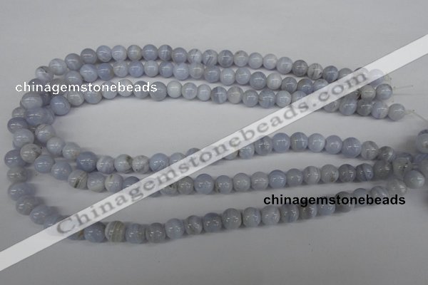 CRO89 15.5 inches 8mm round blue lace agate beads wholesale