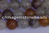 CRO893 15.5 inches 10mm round mixed lodalite quartz beads wholesale