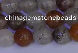 CRO894 15.5 inches 12mm round mixed lodalite quartz beads wholesale