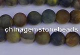 CRO911 15.5 inches 6mm round matte golden pietersite beads