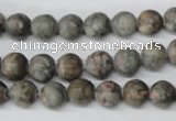 CRO95 15.5 inches 8mm round Chinese leopard skin jasper beads wholesale