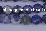 CRO952 15.5 inches 8mm round matte sodalite beads wholesale