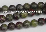 CRO97 15.5 inches 8mm round dragon blood jasper beads wholesale