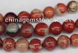 CRO99 15.5 inches 8mm round red jasper beads wholesale