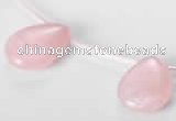 CRQ04 18*25mm flat teardrop A grade natural rose quartz beads