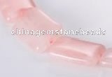 CRQ09 A grade 18*25mm rectangle natural rose quartz beads