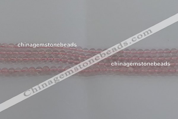 CRQ120 15.5 inches 4mm round natural rose quartz beads wholesale