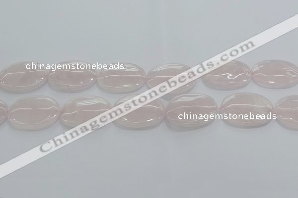 CRQ236 15.5 inches 18*25mm oval rose quartz beads wholesale