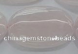 CRQ238 15.5 inches 30*40mm oval rose quartz beads wholesale