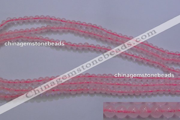 CRQ250 15.5 inches 4mm round rose quartz beads Wholesale