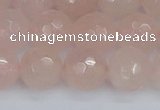 CRQ292 15.5 inches 12mm faceted round rose quartz gemstone beads