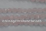 CRQ300 15 inches 6mm faceted nuggets rose quartz beads