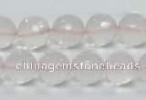 CRQ36 15.5 inches 14mm faceted round natural rose quartz beads