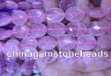 CRQ437 15.5 inches 15*20mm faceted oval rose quartz beads wholesale