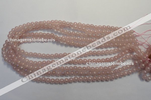 CRQ501 15.5 inches 6mm round AB-color rose quartz beads