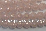 CRQ502 15.5 inches 8mm round AB-color rose quartz beads