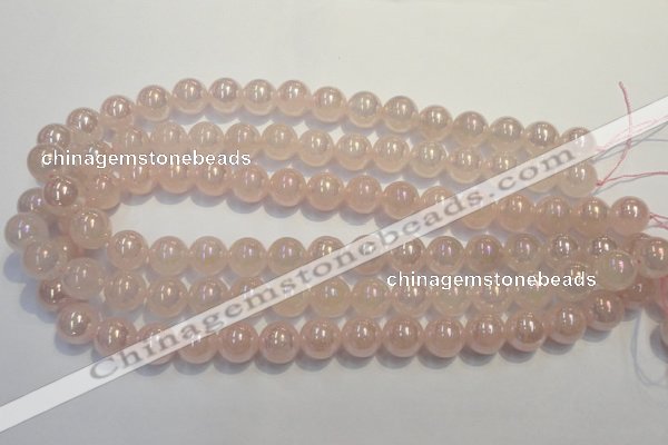 CRQ505 15.5 inches 14mm round AB-color rose quartz beads